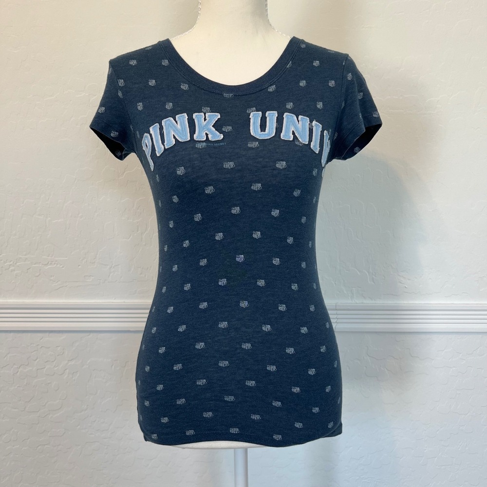 vintage victoria's secret pink university short sleeve top